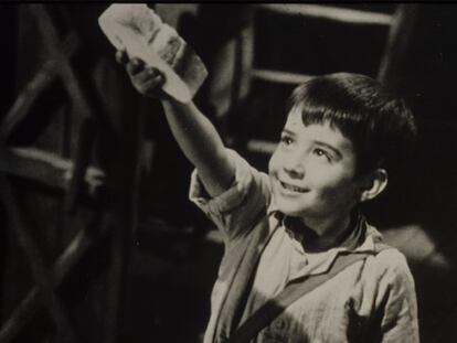 Pablito Calvo, en una imagen de Marcelino pan y vino (1955), de Ladislao Wajda