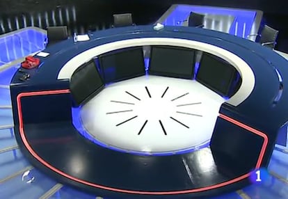 Plató en el que se celebrará el debate a cinco.