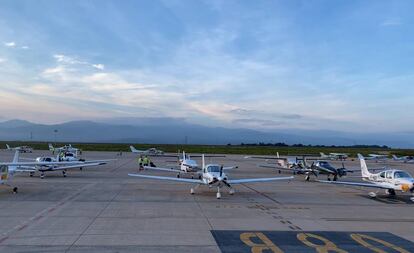 Aviones participantes en el aeropuerto de Castellón.