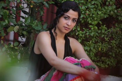 La actriz palestina Yasmine Al Massri, en el hotel Araguaney de Santiago.