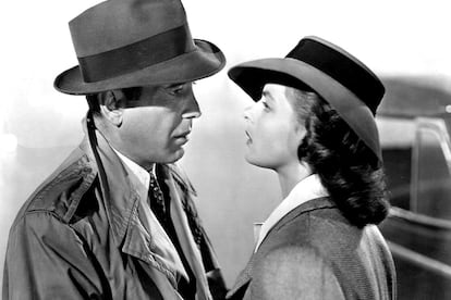 Humphrey Bogart e Ingrid Bergman en Casablanca (Michael Curtiz, 1946).