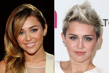 Un cambio de look es equivalente, en muchas ocasiones, a un cambio de vida. Así fue para Miley Cyrus, que pasó de ser la dulce Hannah Montana a la polémica intérprete de Wrecking Ball.