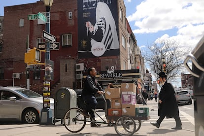 Una calle de Williamsburg, el barrio donde vive la mayor comunidad de judíos ortodoxos de Nueva York. 