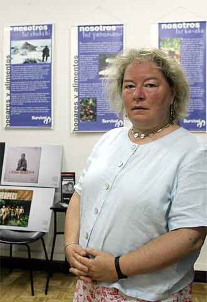 Fiona Watson, en la sede madrileña de Survival.