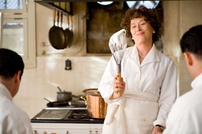 'Julie&Julia' (2009), de Nora Ephron. Meryl Streep interpretó a la chef Julia Child en los primeros años de su carrera culinaria. Fue candidata a mejor actriz.