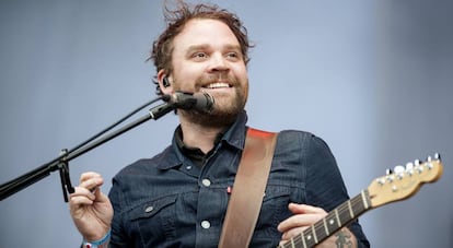 Scott Hutchison, en una actuación en agosto de 2016 en Glasgow (Escocia). 