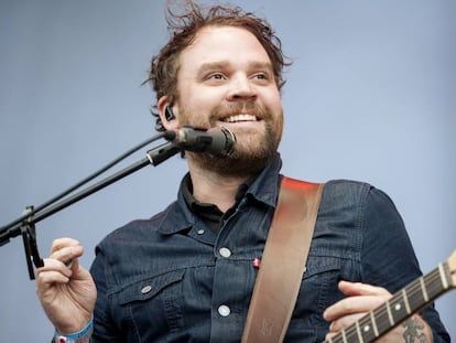 Scott Hutchison, en una actuación en agosto de 2016 en Glasgow (Escocia). 