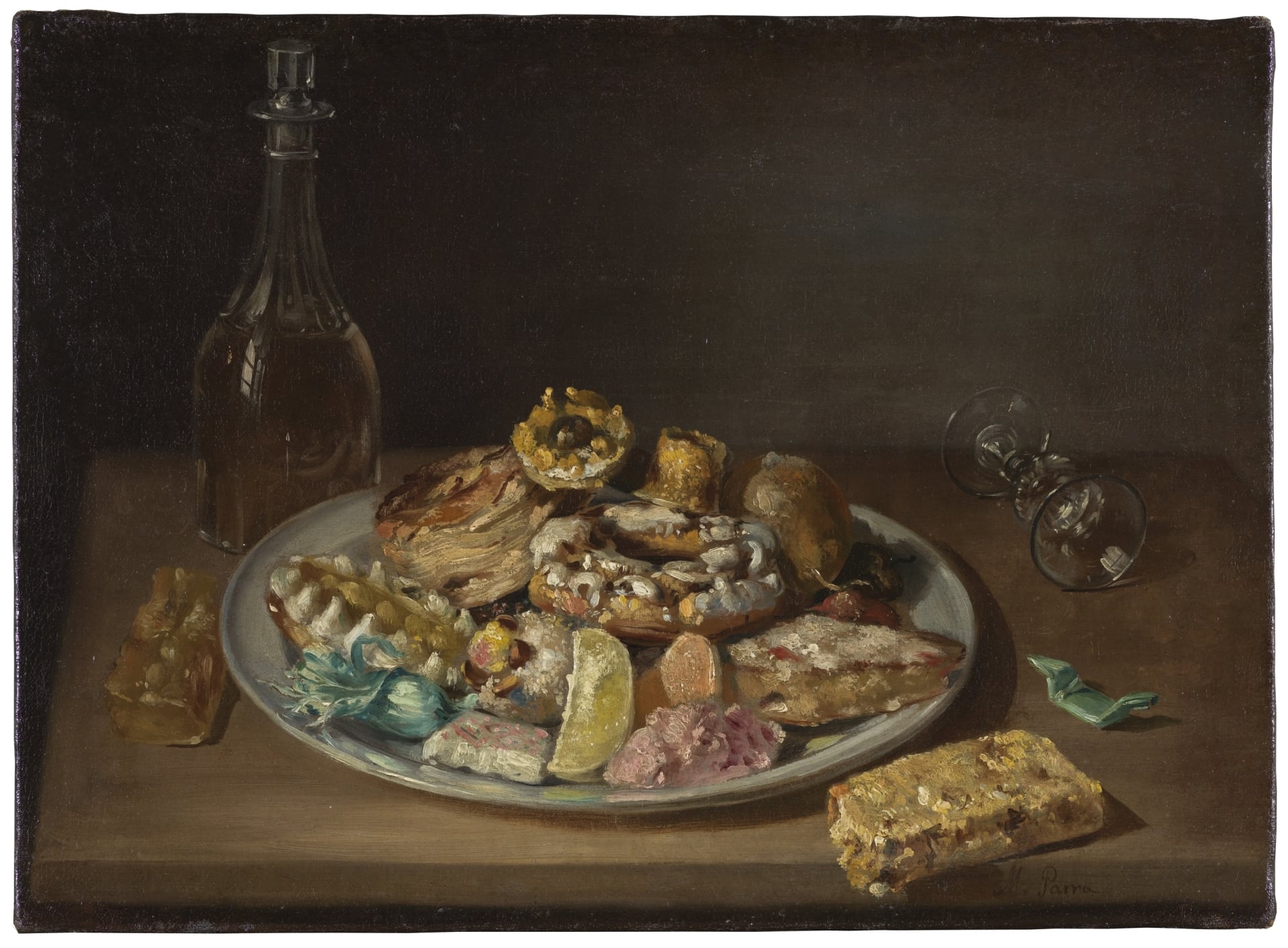 'Plato de dulces' (1845), de Miguel Parra Abril.