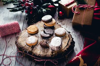 Una selección de polvorones, un clásico navideño en Andalucía.