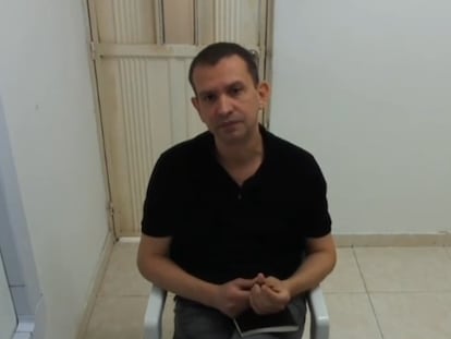 Captura de un video donde aparece Emilio Tapia durante la audiencia de imputación.