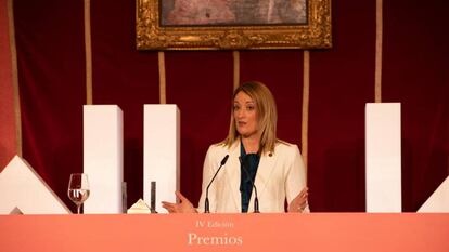 La presidenta del Parlamento Europeo, Roberta Metsola