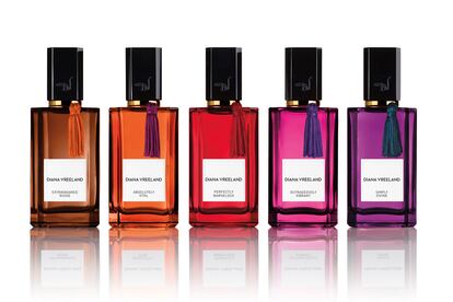 Perfumes de Diana Vreeland (145 euros/unidad).