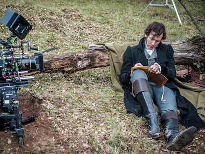 El actor Jorge Suquet en el rodaje de 'Libertad'.