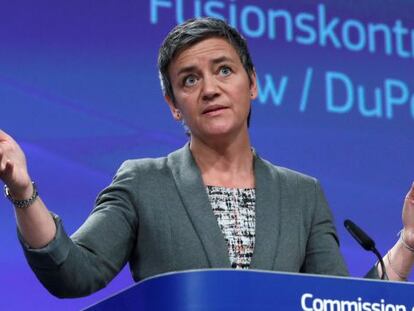 Margrethe Vestager, comisaria europea de competencia.