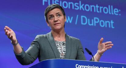 Margrethe Vestager, comisaria europea de competencia.