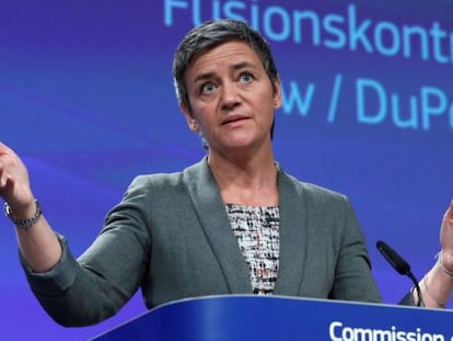 Margrethe Vestager, comisaria europea de competencia.