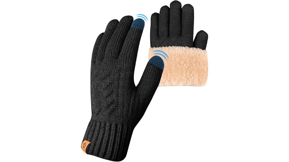 Guantes unisex con forro polar.