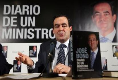 José Bono presenta el seu llibre 'Diario de un ministro'.