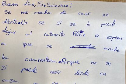 Fragmento de la carta Sofía.
