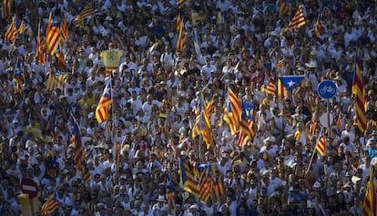 Manifestació de la Diada del 2016, a Barcelona.