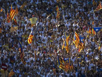 Manifestació de la Diada del 2016, a Barcelona.