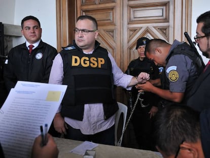 Duarte, en Guatemala, cuando fue extraditado a México en 2017. 