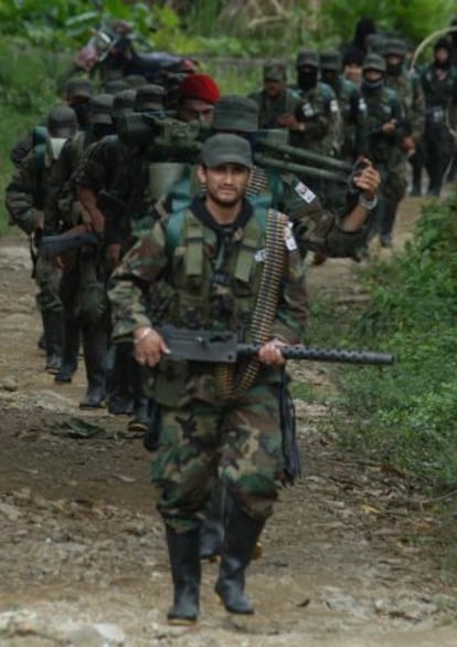 Miembros de las FARC en Colombia.