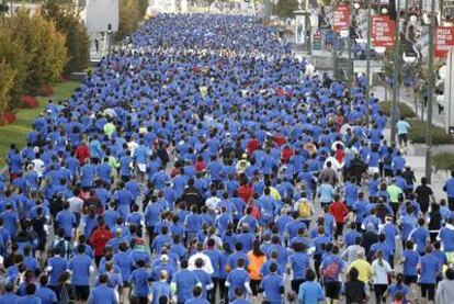 Participantes en la quinta edición de la Carrera de la Solidaridad BBVA.