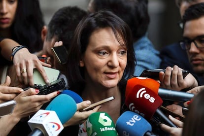 Carolina Bescansa, exdiputada de Podemos y una de las fundadoras del partido, en una imagen de archivo.