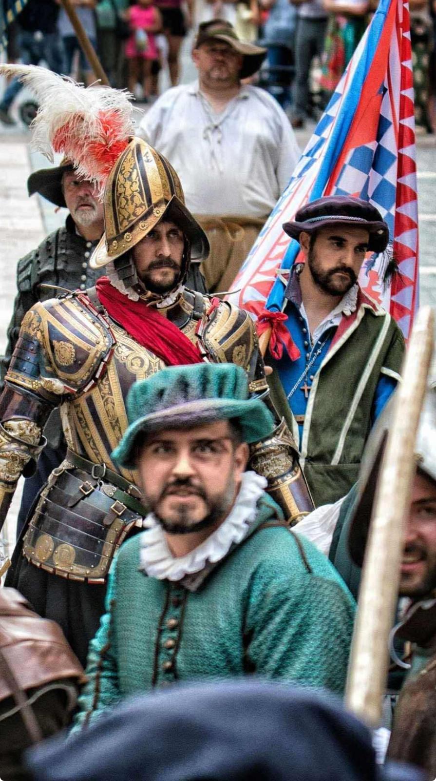 Recreación de un desfile de los Tercios, en una imagen cedida por José A. Torres.