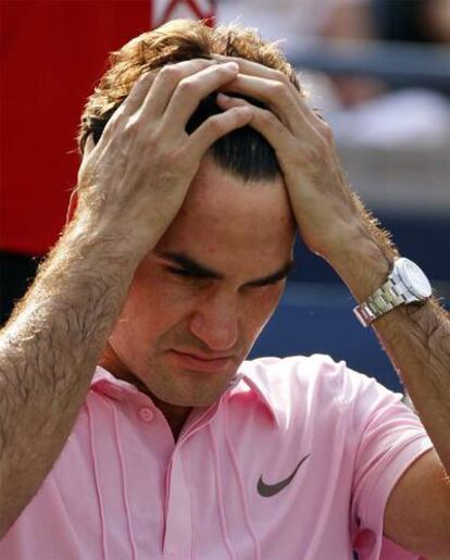 Roger Federer tras perderla final del torneo contra Murray.