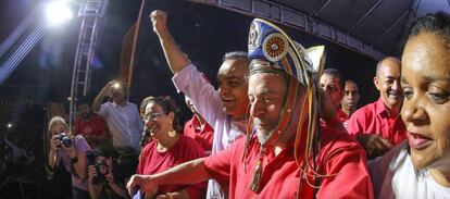 Lula em ato em Caruaru, em Pernambuco.