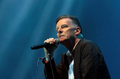 El cantante de la banda escocesa Deacon Blue, Rickye Ross, el 8 de agosto.