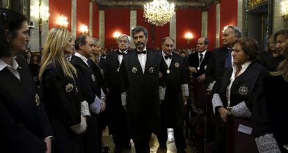 El presidente del Supremo, Carlos Lesmes, en su toma de posesión.