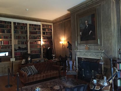 El salón donde Wilson recibió a Lloyd George y otras personalidades.