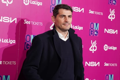 Iker Casillas en la presentacin del concierto 'Liga Music Experience', el 8 de febrero de 2023. 