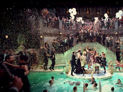 El gran Gatsby escena piscina