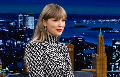 Taylor Swift, en su reciente aparicin en el programa de Jimmy Fallon.