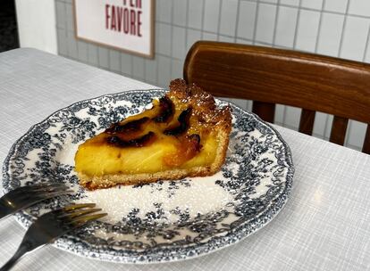 La tarta de queso casera de Mandarroso, en una fotografía cedida por el restaurante.