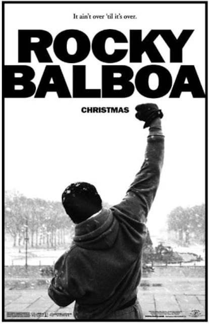 Cartel promocional de una de las cintas de Rocky Balboa.