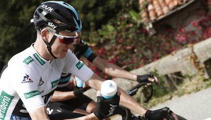 Froome durante la undécima etapa de la Vuelta a España 2016.