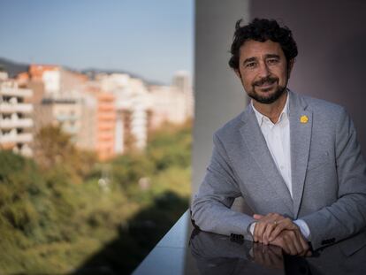 El consejero de Territorio, Damià Calvet, y candidato a las primarias de Junts per Catalunya. GIANLUCA BATISTA