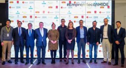 Representantes de las instituciones que colaboran con el proyecto Madrid Innovation Driven Ecosystem (MIDE)