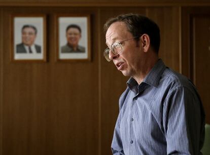 Jeffrey Fowle, en una foto del mes de septiembre pasado en Pyongyang.