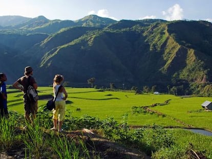 Panorámica de los arrozales de Luplula, una de las aldeas de la provincia de Kalinga, al norte de la isla de Luzón, en Filipinas.