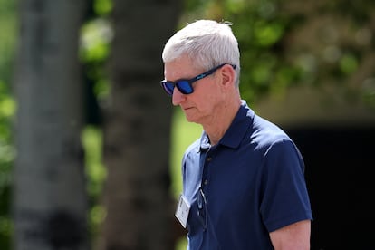 Tim Cook, CEO de Apple, en una conferencia en California.