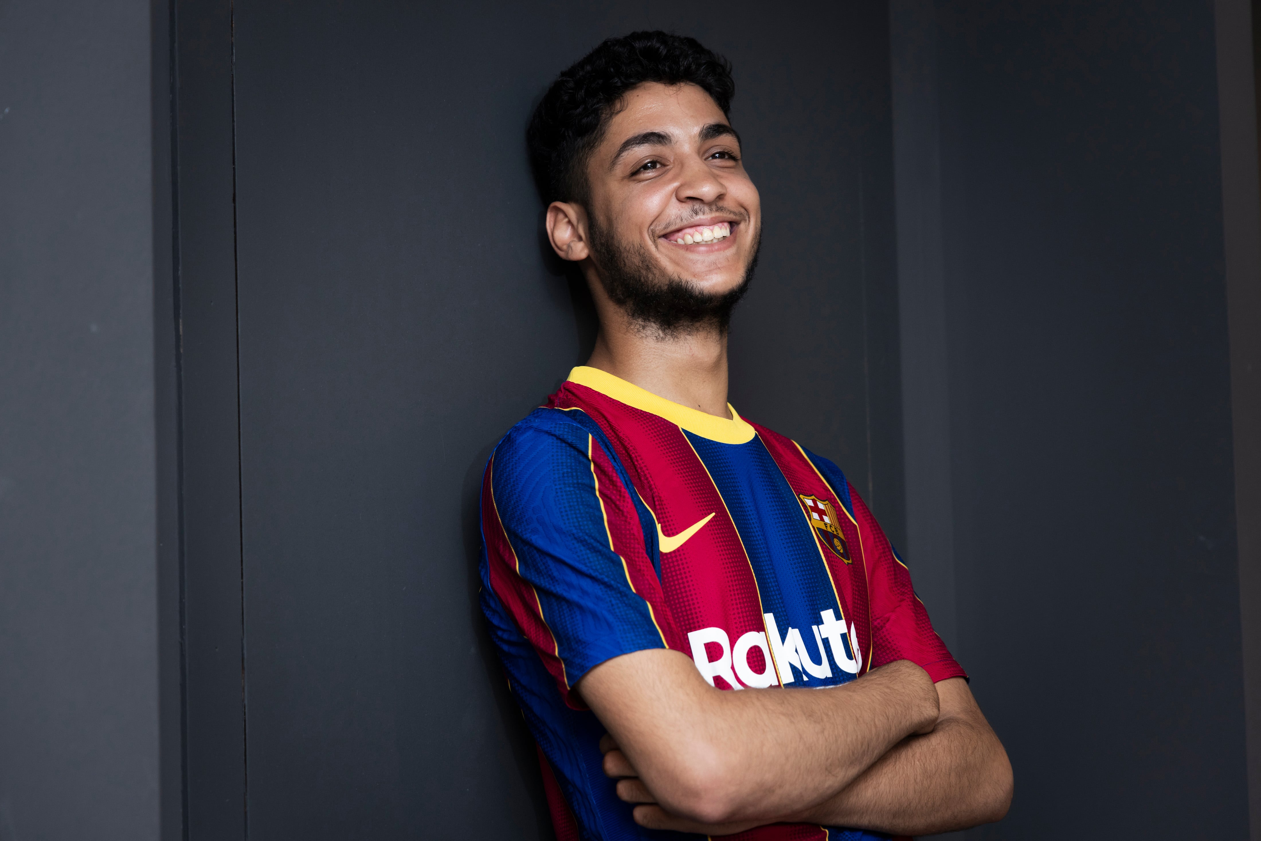 Jawad, uno de los jovenes tutelados por la Fundación del FC Barcelona.