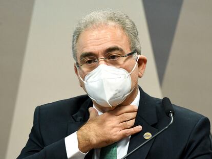 Ministro Marcelo Queiroga depõe na CPI do Senado.