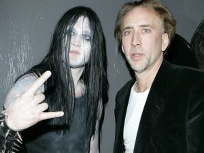 Nicolas Cage y su hijo.