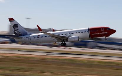 Un 737 de Norwegian, el pasado 27 de abril en Palma de Mallorca.